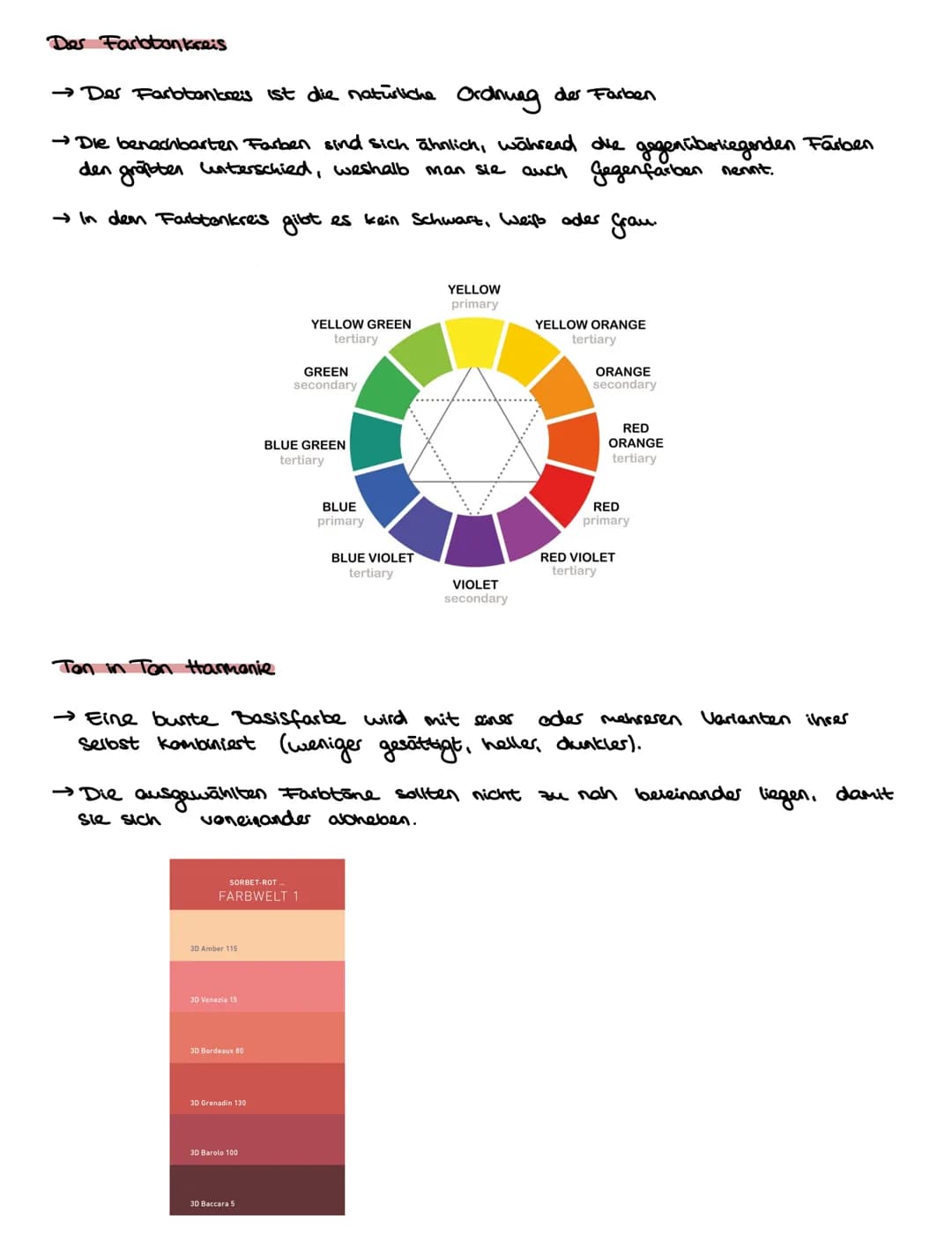 Komplementar kontrast
→ Ein Komplementärkontrast ensteht, wenn
gegenüberliegende Farben ergänzen.
→ Wenn zwei zusammengehörige Komplementärf
