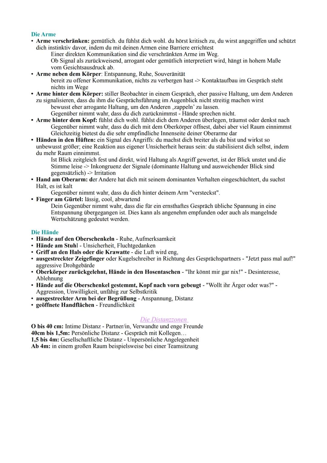 KÖRPERSPRACHE
NONVERBALE KOMMUNIKATION = älteste Form zwischenmenschlicher Verständigung
• Auch Säuglinge verständigen sich so
• Menschliche