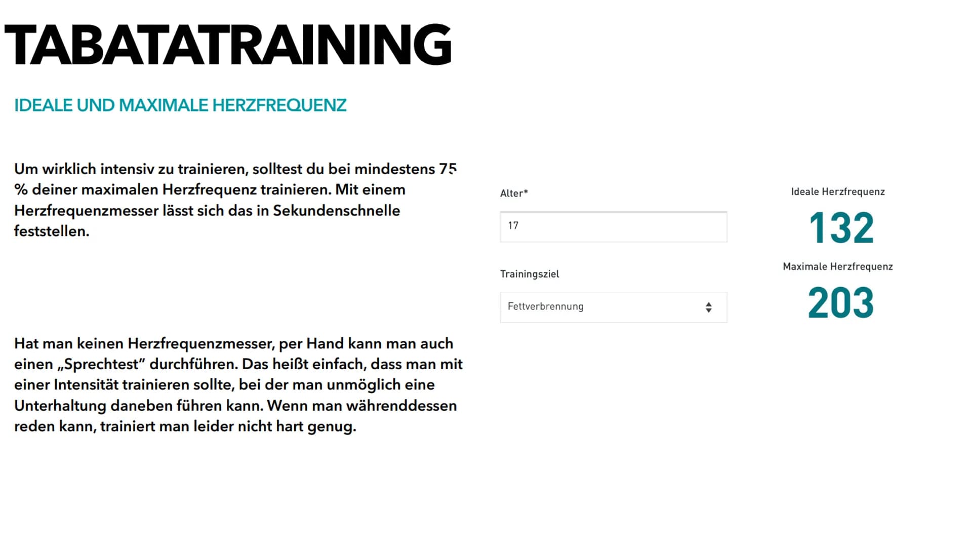 TABATATRAINING GLIEDERUNG
Was ist Tabata?
1
2 Voraussetzungen
3 Ausstattung
4 Aufwärmen
5 Intervalltraining
7
Ablauf mit Beispielen
Musik un