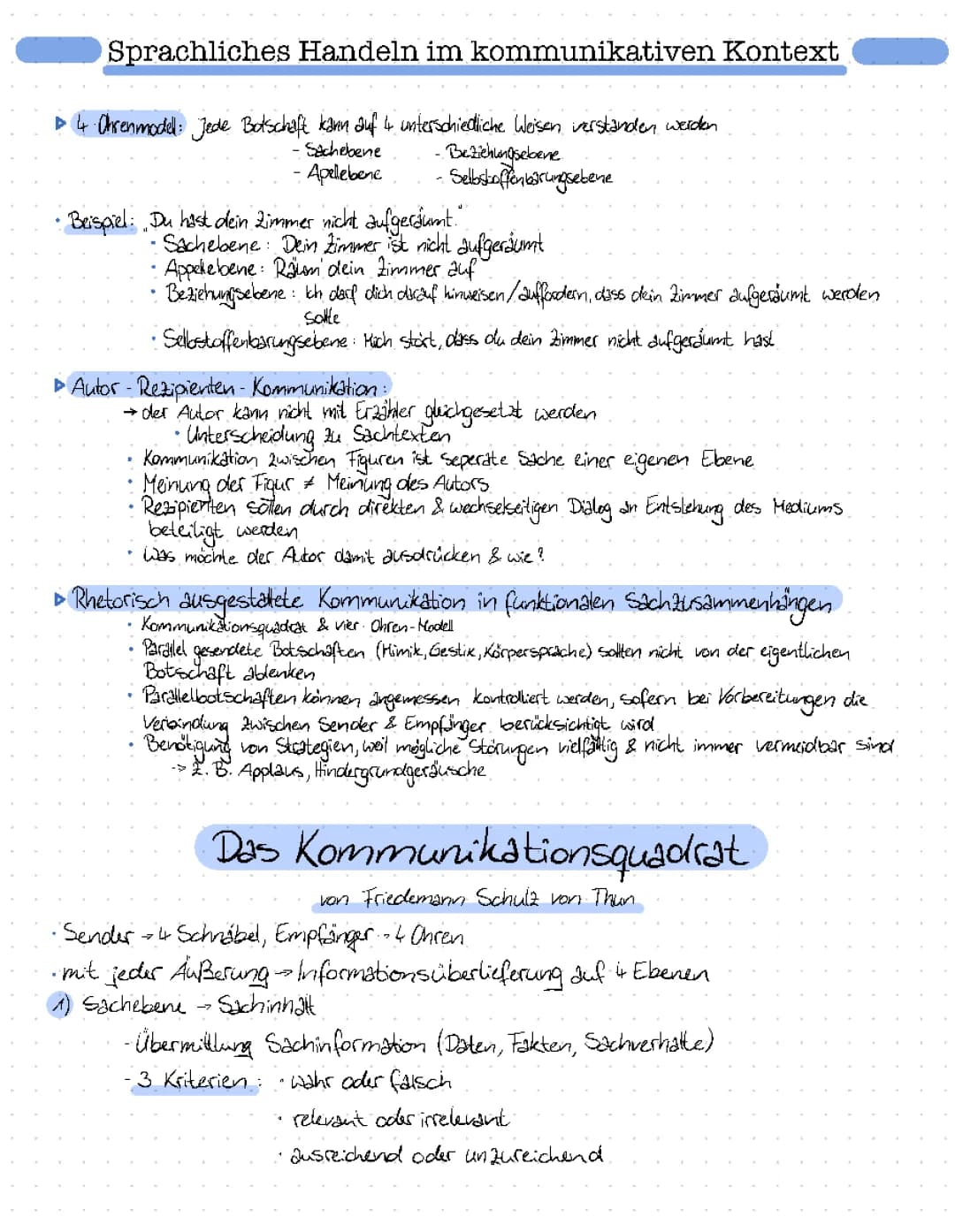 sprachliches Handeln im kommunikativen Kontext