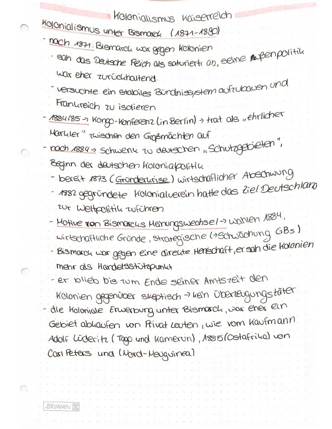 IMPERIALISMUS
• 1872: Dreikaiserabkommen (Deutschlanel, Russland.
und Österreich)
Bündnispolitik
→
Erhaltung des Friedens, politische Absich