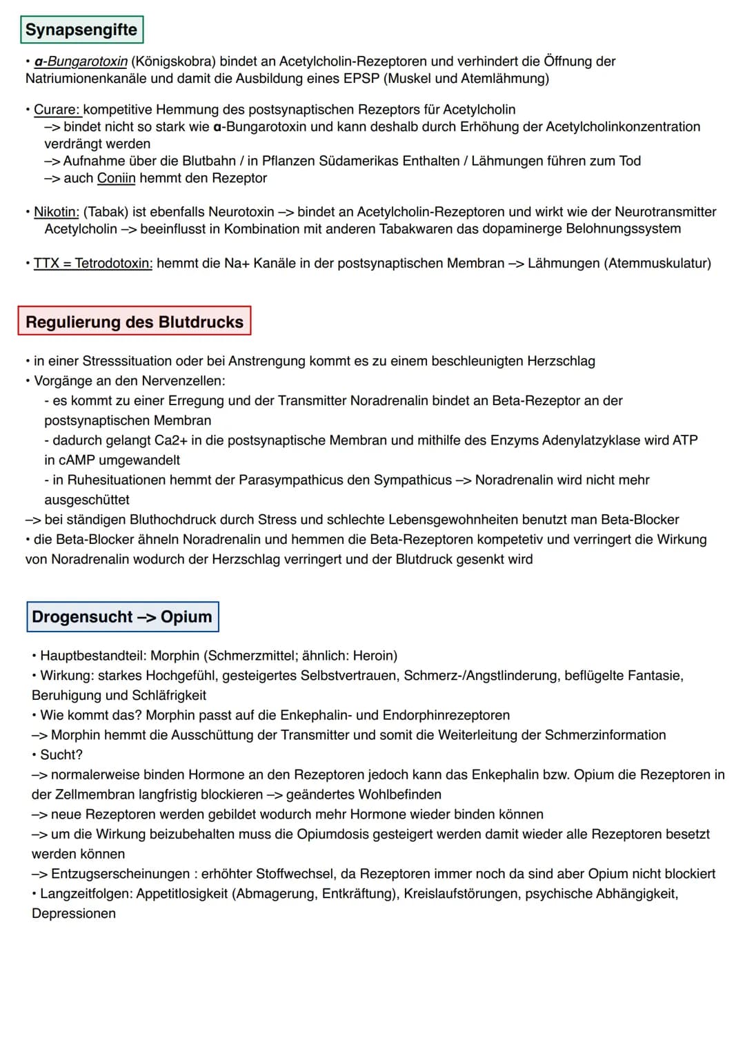 Wie wirken Synapsengifte?
Latrotoxin
Botulinumtoxin
●
• Atropin
• Alkylphosphate (E605 / Sarin)
Ca²+
Botulinumtoxin
Latrotoxin
.
Botulinumto