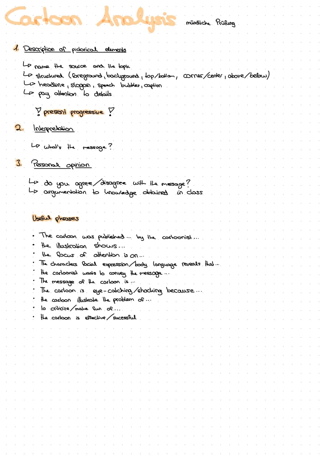 Cartoon Analysis
1. Description of piclorical elements
Lo
name
the source
and the topic
Lo structured (foreground, background, top/bottom, c