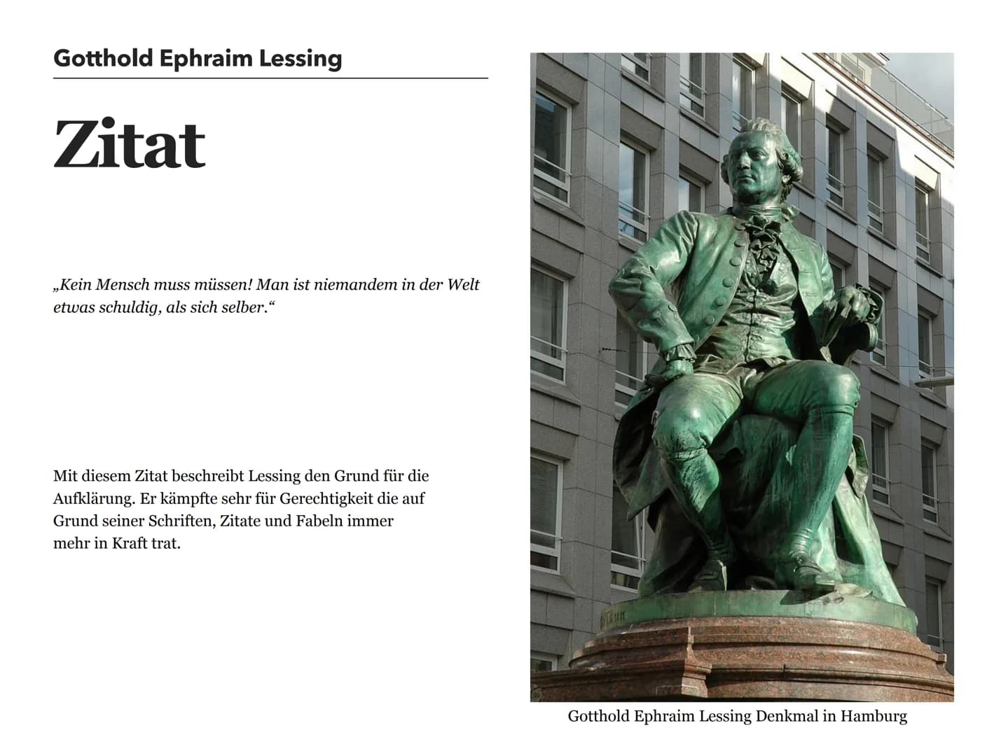 Ausarbeitung
Klasse 9
Gotthold
Ephraim
Lessing Gotthold Ephraim Lessing
Lebenslauf
Lessing ist am 22.01.1729 im Kamenz geboren. Er war eines