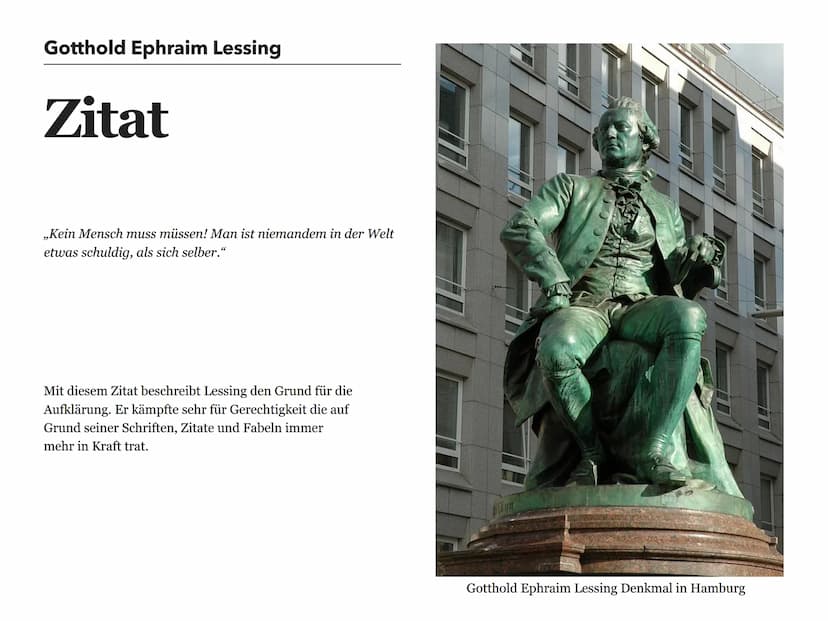 Ausarbeitung
Klasse 9
Gotthold
Ephraim
Lessing Gotthold Ephraim Lessing
Lebenslauf
Lessing ist am 22.01.1729 im Kamenz geboren. Er war eines