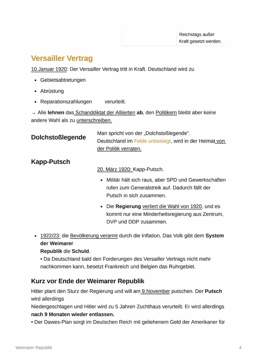 Weimarer Republik
Was war die Weimarer Republik?
• damals auch Deutsche Republik
• ein wesentlicher Bestandteil der Deutschen Geschichte von