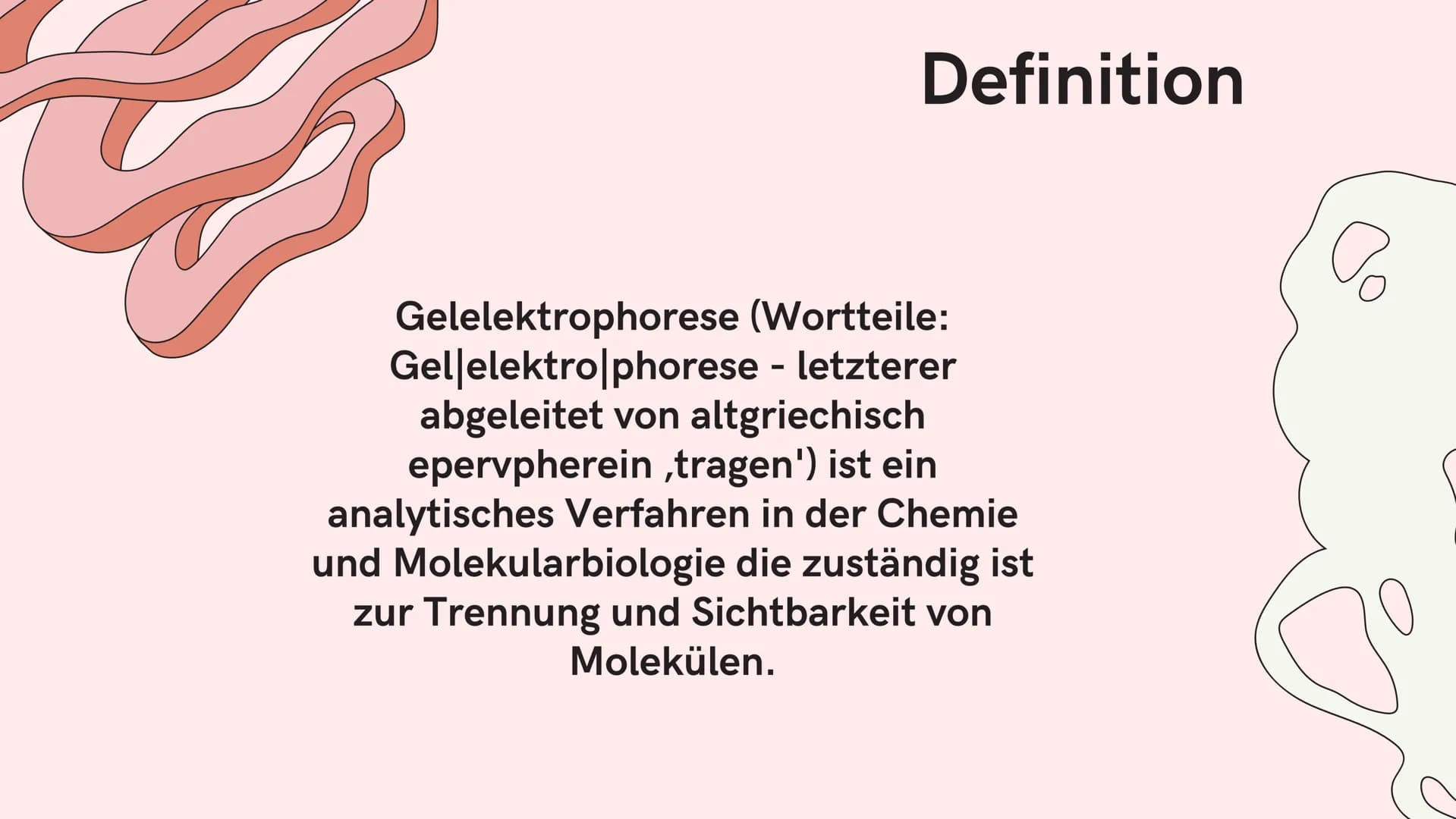 Si
Gelelektrophorese
Biologie GK
Nejla Balic Inhaltsverzeichnis
-Definition
-Verwendung
-Material
-Ablauf
-Auswertung
-Quellen Was denkt ihr