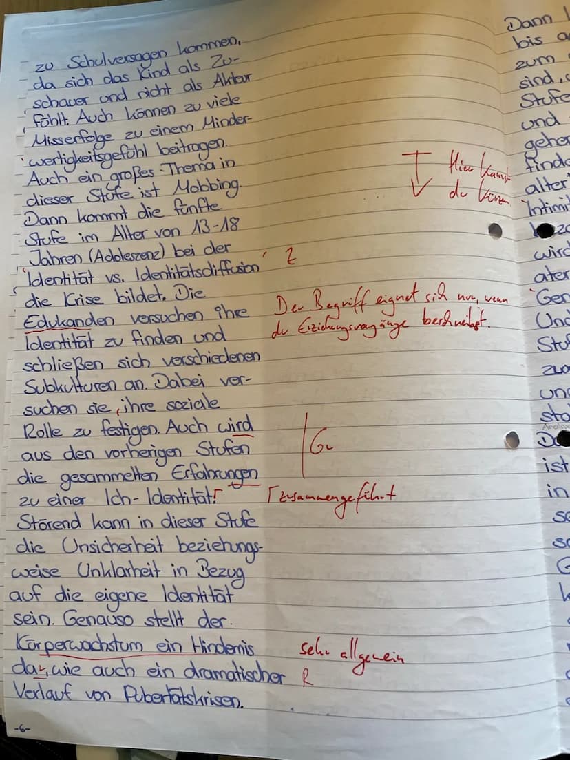 10
15
20
25
30
5
Pädagogik LK QI
1. Klausur
Freud /Erikson
Gesamtschule
30.09.2020
Aufgabenstellung:
1. Formulieren Sie den Hauptgedanken de