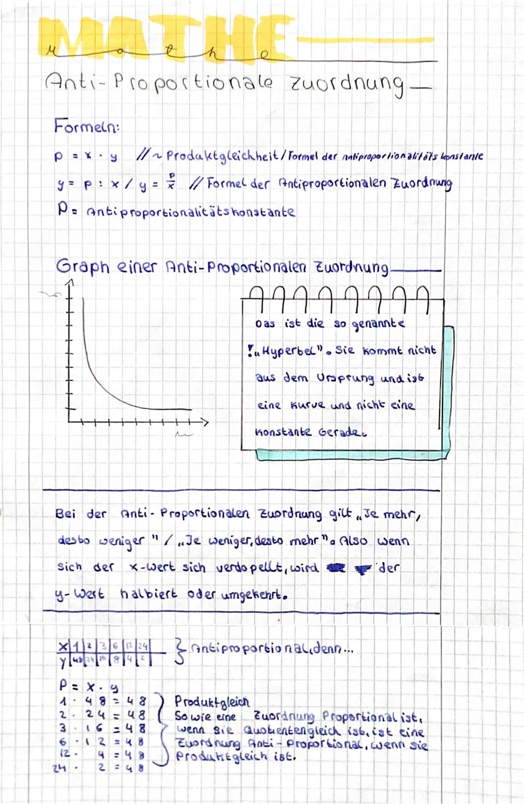 # MATHE

a
ehe

Proportionale zuordnung.

Formeln:

q=y: x/q=// Proportionalitätsfaktor g

y=x/Formel der Proportionalen Zahlen

Graph einer