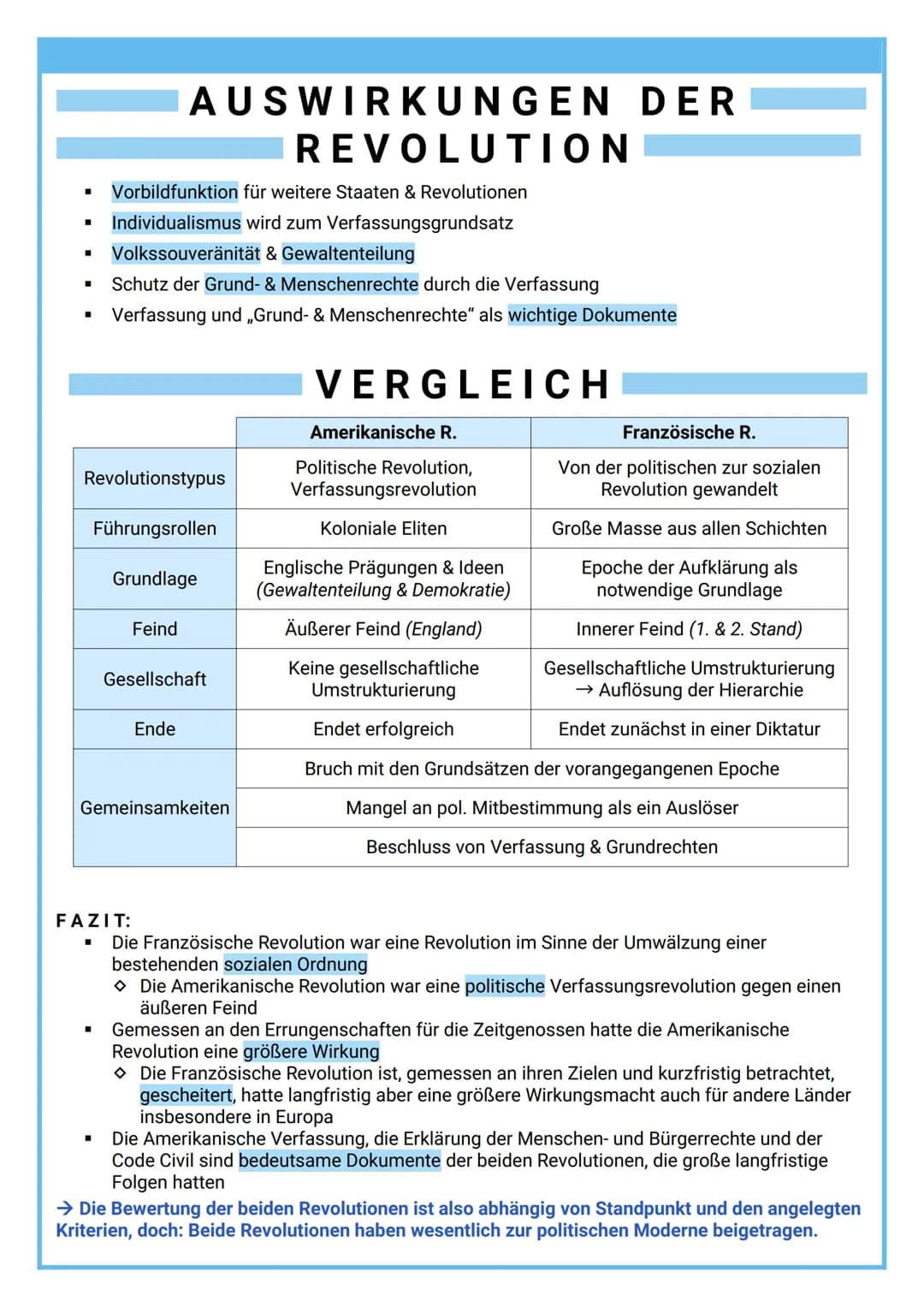 MERKMALE:
■
REVOLUTION
Umsturz bestehender Staats-, Rechts- & Lebensverhältnisse
Oftmals gewaltsam
Beteiligung großer Massen
Programmatische
