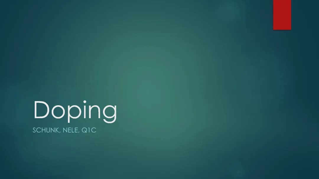 Doping