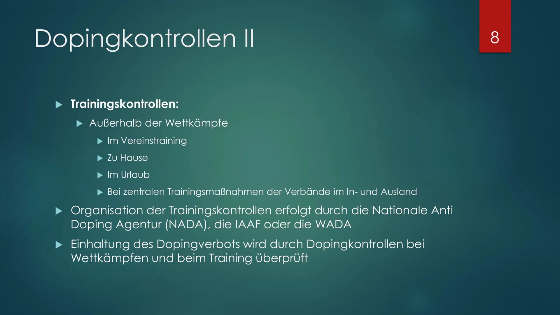 Doping
SCHUNK, NELE, QIC Inhaltsverzeichnis
► Was ist Doping?
► Hintergrund
NEM
Verantwortlichkeit des Athleten
Dopingkontrollen
Wer kann ko