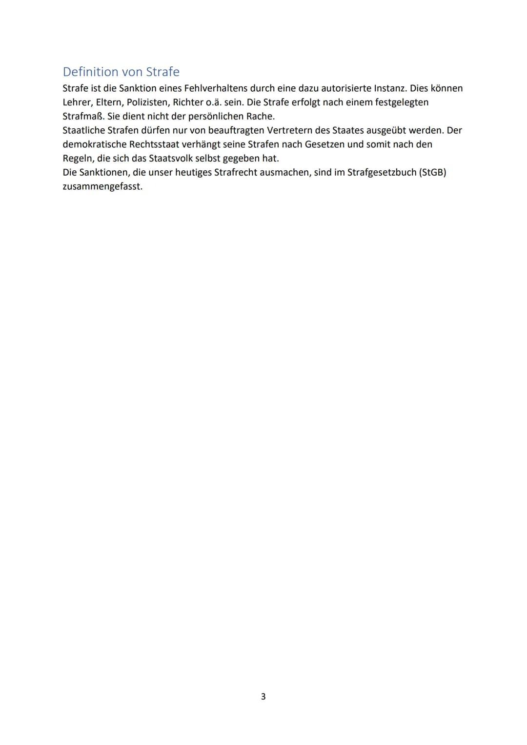 ,,Strafe"
in der
Philosophie
Aljosha Kamp / 11. Schuljahr Inhalt
Definition von Strafe.
Geschichtlicher Hintergrund
Straftheorien
Entstanden