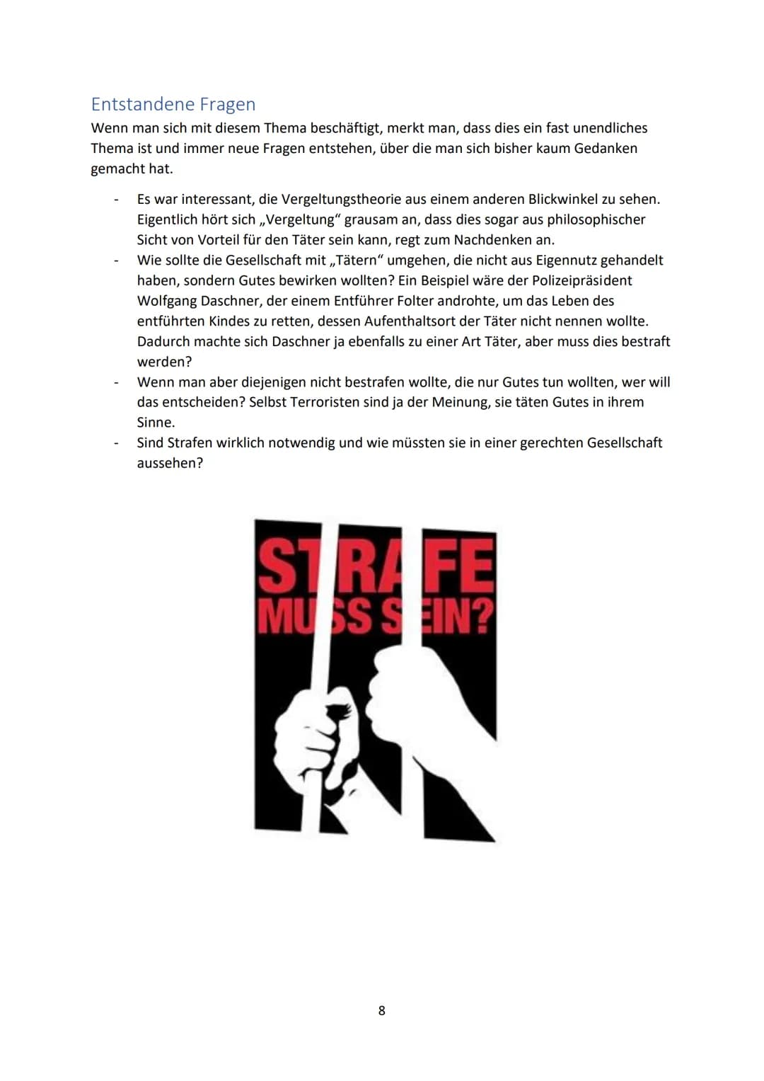 ,,Strafe"
in der
Philosophie
Aljosha Kamp / 11. Schuljahr Inhalt
Definition von Strafe.
Geschichtlicher Hintergrund
Straftheorien
Entstanden
