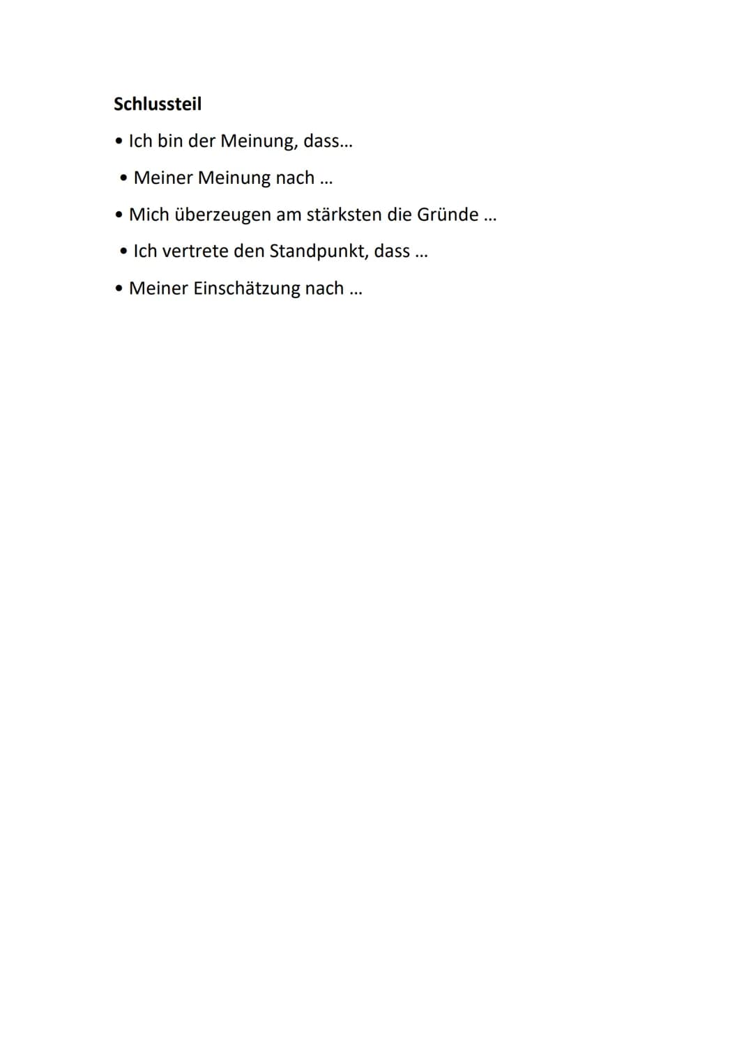 Deutsch
Freie Erörterung:
Einleitung:
• Titel
• Thema
Wie schreibe ich eine Erörterung?
Aktueller Bezug
Hauptteil:
Argumente zu deiner Posit