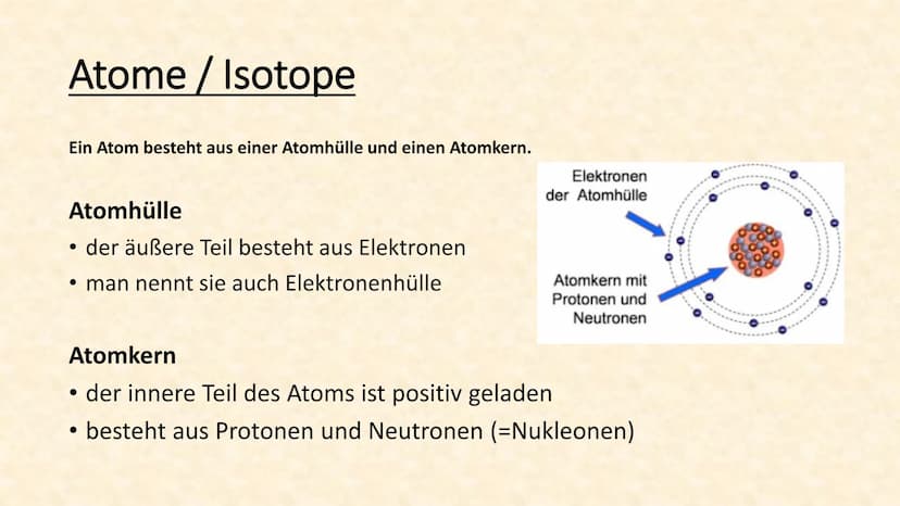 Radioaktivität Gliederung
Radioaktivität / Erklärung
• Atom-Kern-Hülle / Erfinder
Atom-Kern-Hülle / Atommodell
• Atom-Kern-Hülle / Erklärung