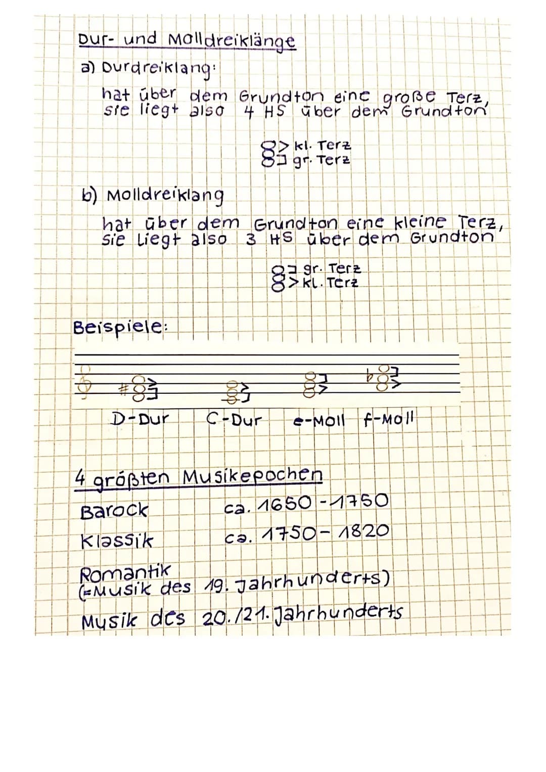 Musik KA 1
Noten-und Pausenwerte
Zählzeit
+2
Ganze
Halbe
Viertel
Achtel
Taktarten
4
||
Notennamen
r
0
J
+3 + 4 +
J J 11 4
To
-
O
Halbtonschr