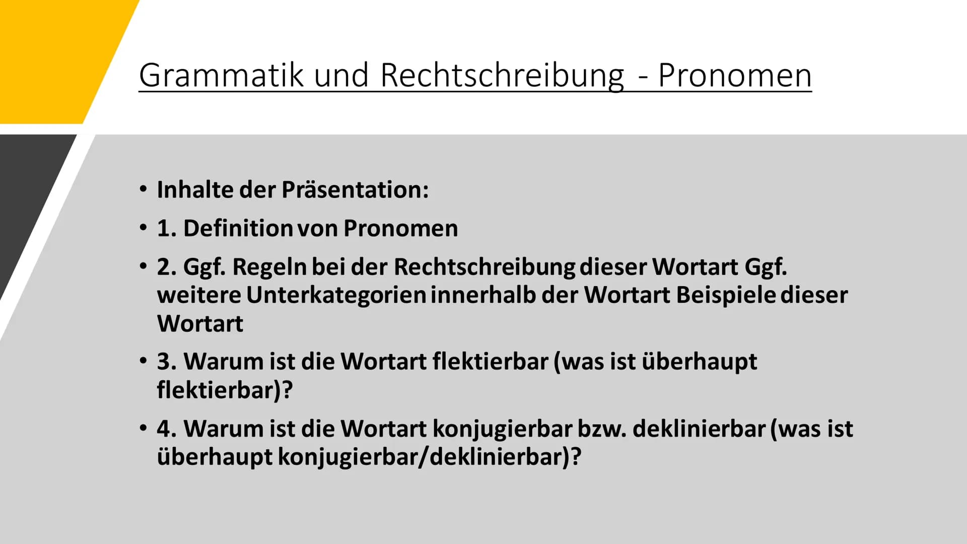 FLBK-Hamm
HH1H
Deutsch: Herr. Stöppel
Miguel, Daniel, Benedikt, Sinan, Eymen
Pronomen
Pronomen (Fürwörter) verwendest du, um ein Nomen (Name