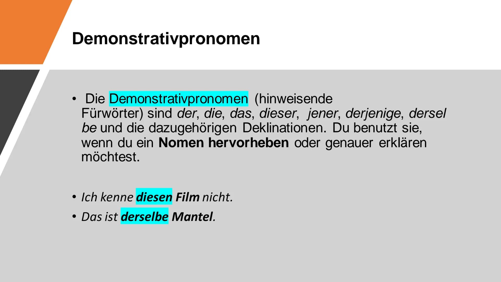 FLBK-Hamm
HH1H
Deutsch: Herr. Stöppel
Miguel, Daniel, Benedikt, Sinan, Eymen
Pronomen
Pronomen (Fürwörter) verwendest du, um ein Nomen (Name