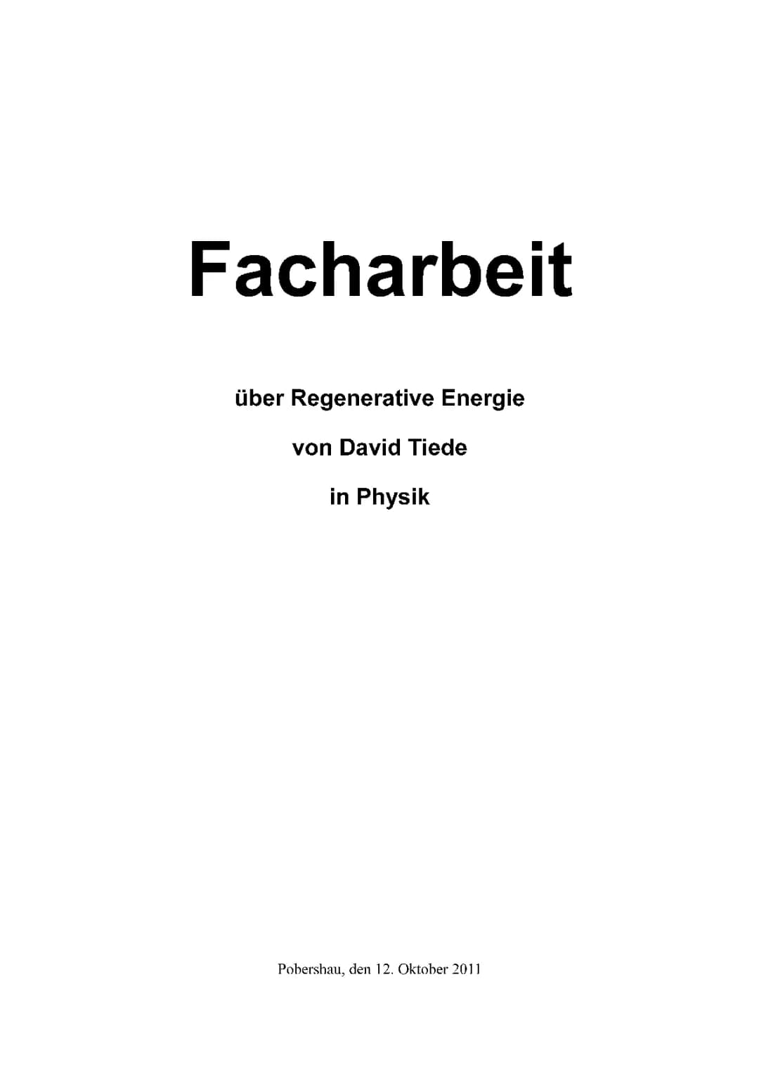 facharbeit physik