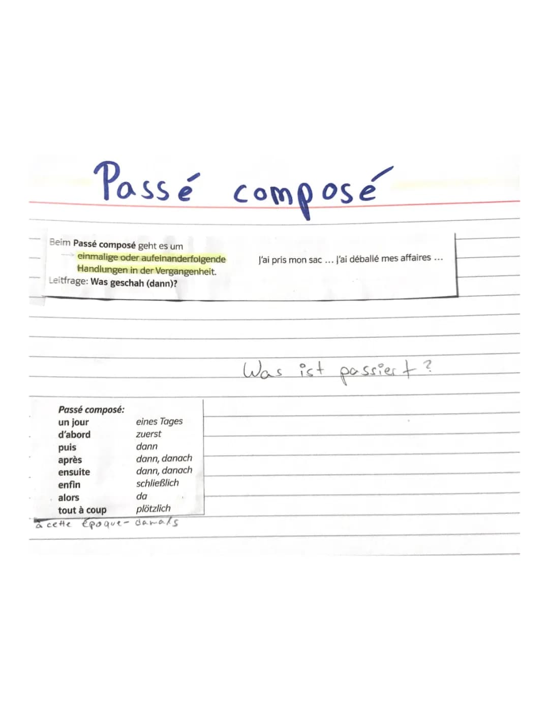 Passé composé 