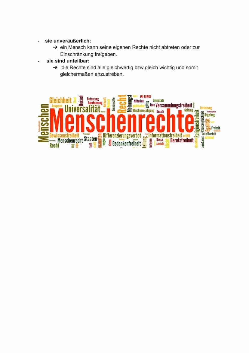 Was versteht man unter dem Begriff "Menschenrechte"?
Menschenrechte
-
Was sind die Menschenrechte?
Der Begriff „Menschenrechte" bezieht sich