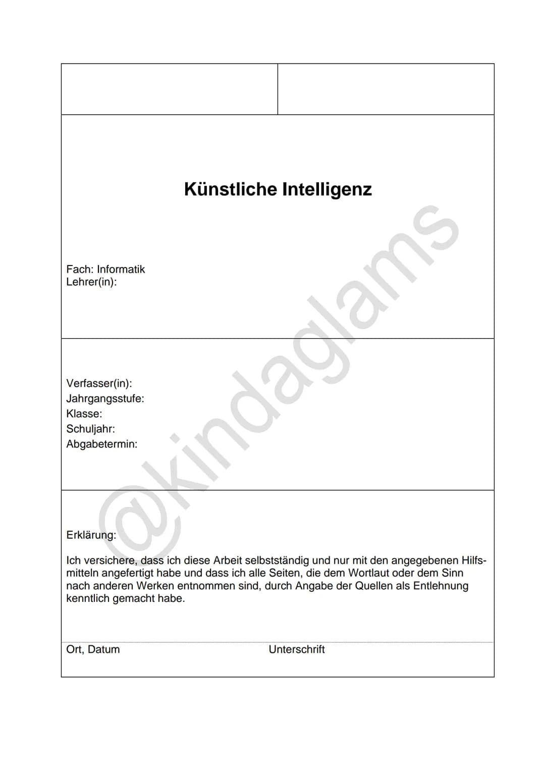 1. Definition
Teilgebiet der Informatik, dass sich mit der technischen Nachbildung menschlicher Intelligenz
befasst.
■
■
■
■
■
■
2. Vergleic