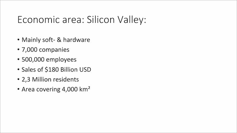 
<h2 id="introduction">Introduction</h2>
<p>Silicon Valley is a region in the southern part of the San Francisco Bay Area in Northern Califo
