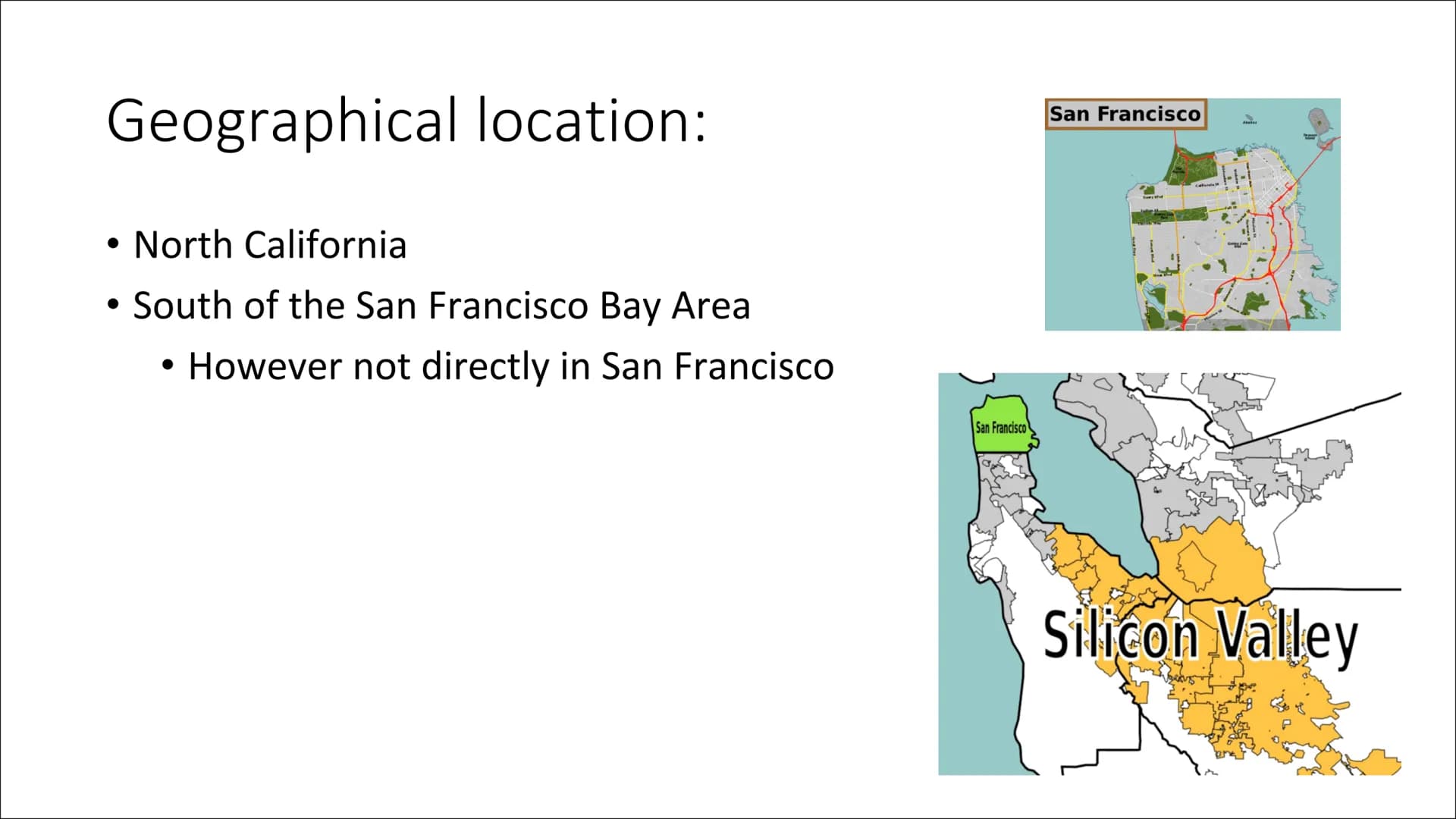 
<h2 id="introduction">Introduction</h2>
<p>Silicon Valley is a region in the southern part of the San Francisco Bay Area in Northern Califo