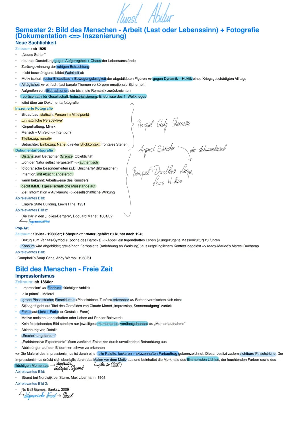 Kunst Abitur
Semster 1: Bild der Dinge - Wirklichkeit der Dinge + mediale Transformation
Barock
Zeitraum: 1630-1730 => Beginn: Dreißigjährig