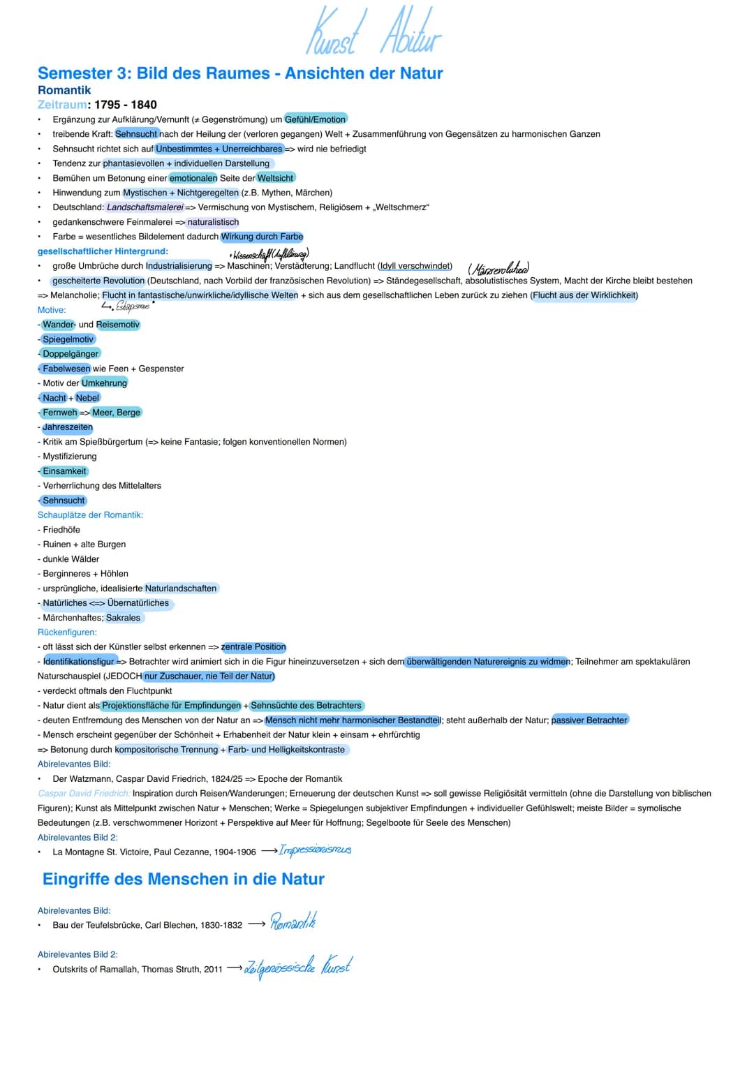 Kunst Abitur
Semster 1: Bild der Dinge - Wirklichkeit der Dinge + mediale Transformation
Barock
Zeitraum: 1630-1730 => Beginn: Dreißigjährig