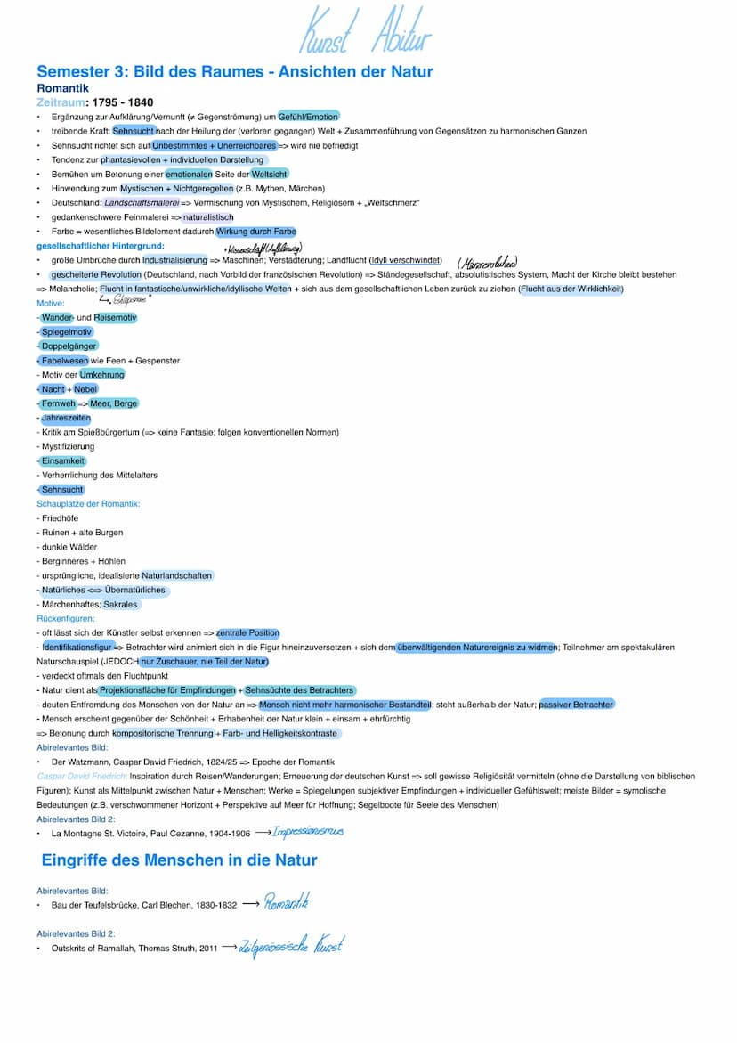 Kunst Abitur
Semster 1: Bild der Dinge - Wirklichkeit der Dinge + mediale Transformation
Barock
Zeitraum: 1630-1730 => Beginn: Dreißigjährig