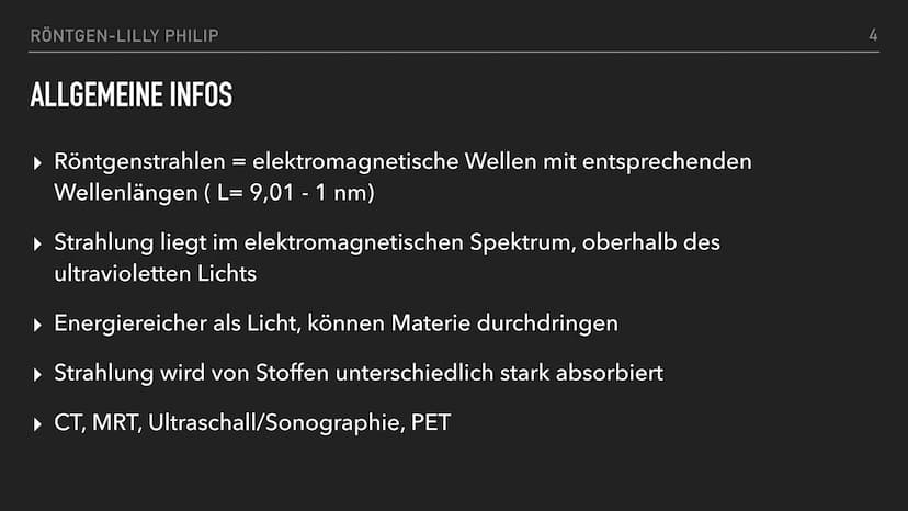 RÖNTGEN RÖNTGEN-LILLY PHILIP
INHALTSVERZEICHNIS
▸ Wilhelm Conrad Röntgen
▸ Allgemeine Infos
▸ Röntgenstrahlen
▸ Röntgenröhre
▸ Röhrenspannun