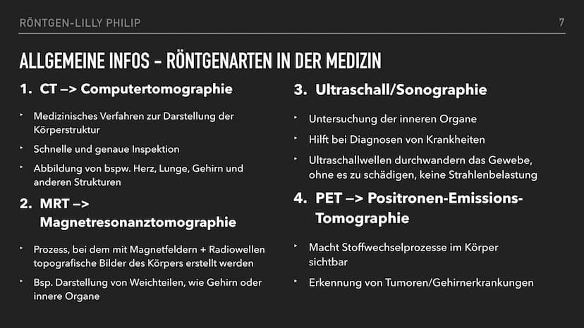 RÖNTGEN RÖNTGEN-LILLY PHILIP
INHALTSVERZEICHNIS
▸ Wilhelm Conrad Röntgen
▸ Allgemeine Infos
▸ Röntgenstrahlen
▸ Röntgenröhre
▸ Röhrenspannun