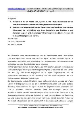 Know "Agnes" / Stamm: 27. Kapitel (Werkvergleich zu "Homo faber"/Frisch) thumbnail
