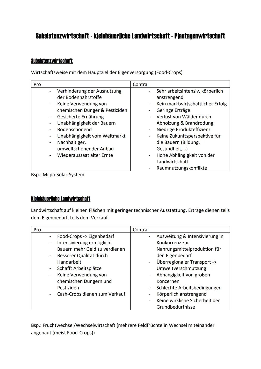 ●
Landwirtschaft in den Tropen
→ Grundlage für die Ernährung einer wachsenden Weltbevölkerung?
Wachsende Weltbevölkerung -> steigende Nachfr