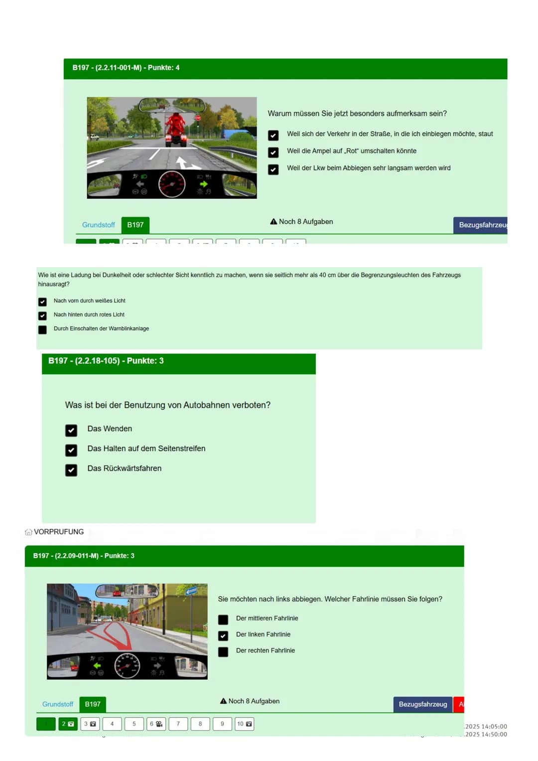 --- OCR Start ---
Theorie Prüfung Lernzettel:
Formeln:
Reaktionsweg=V:10*3z.B du fährst 50~km/h wie lange ist dein Reaktionsweg? 15 da
50:10