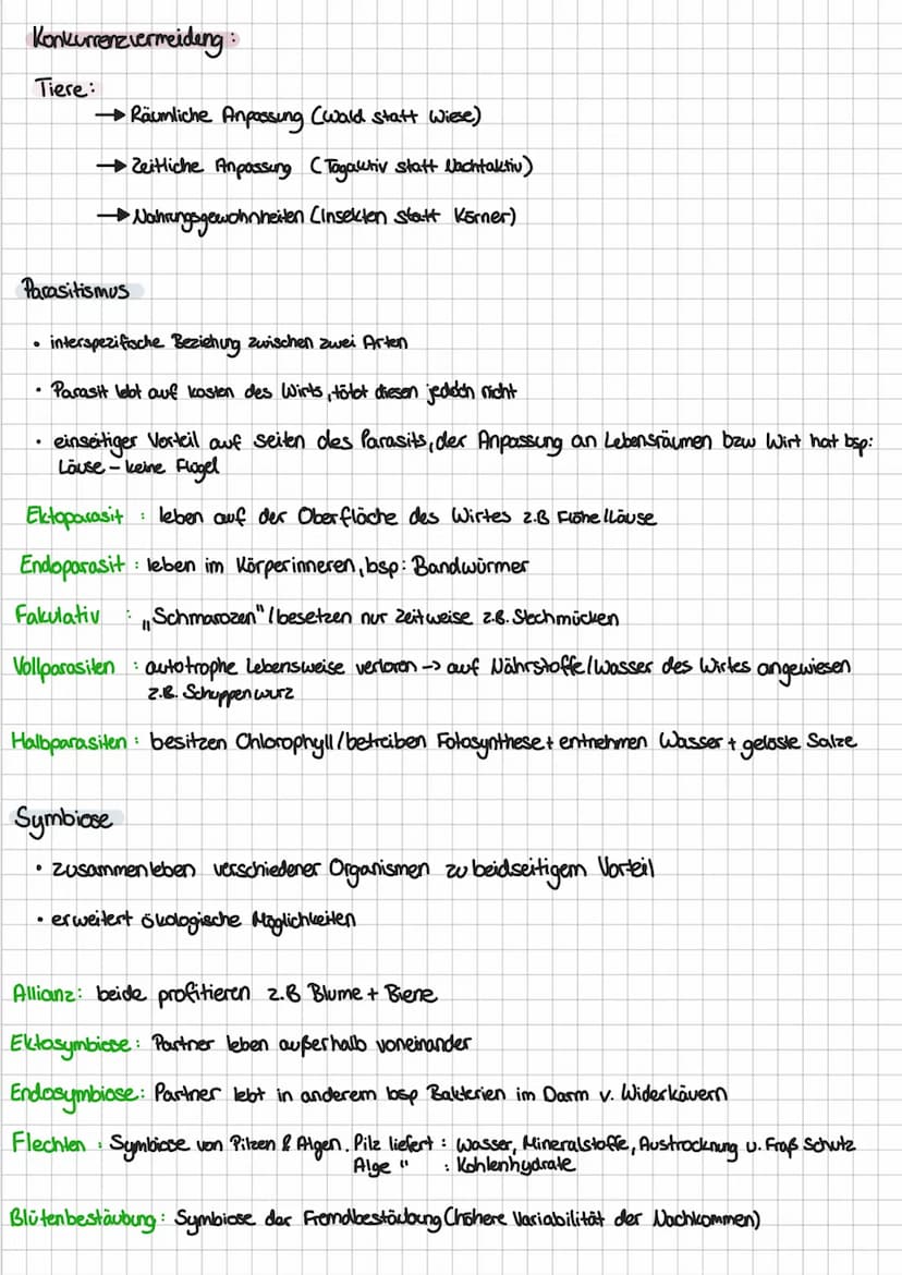 Biotische Faktoren
Definition
Gehen von lebenden Organismen aus, 2.B. Feinden, Artgenossen, Parasiten; belebte Einflusse auf einen
Organismu