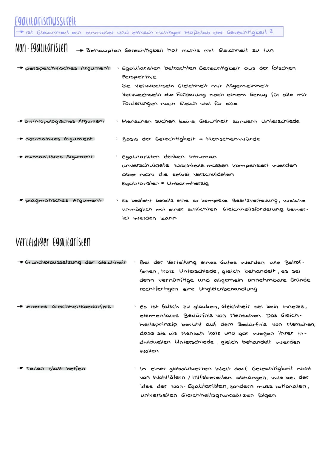 kritik an Nagel
→ Verwechslung von Allgemeinheit mit Gleichheit
→→Menschen, die an ihrem Elend selbst Schuld sind stehen keine Veränderungen