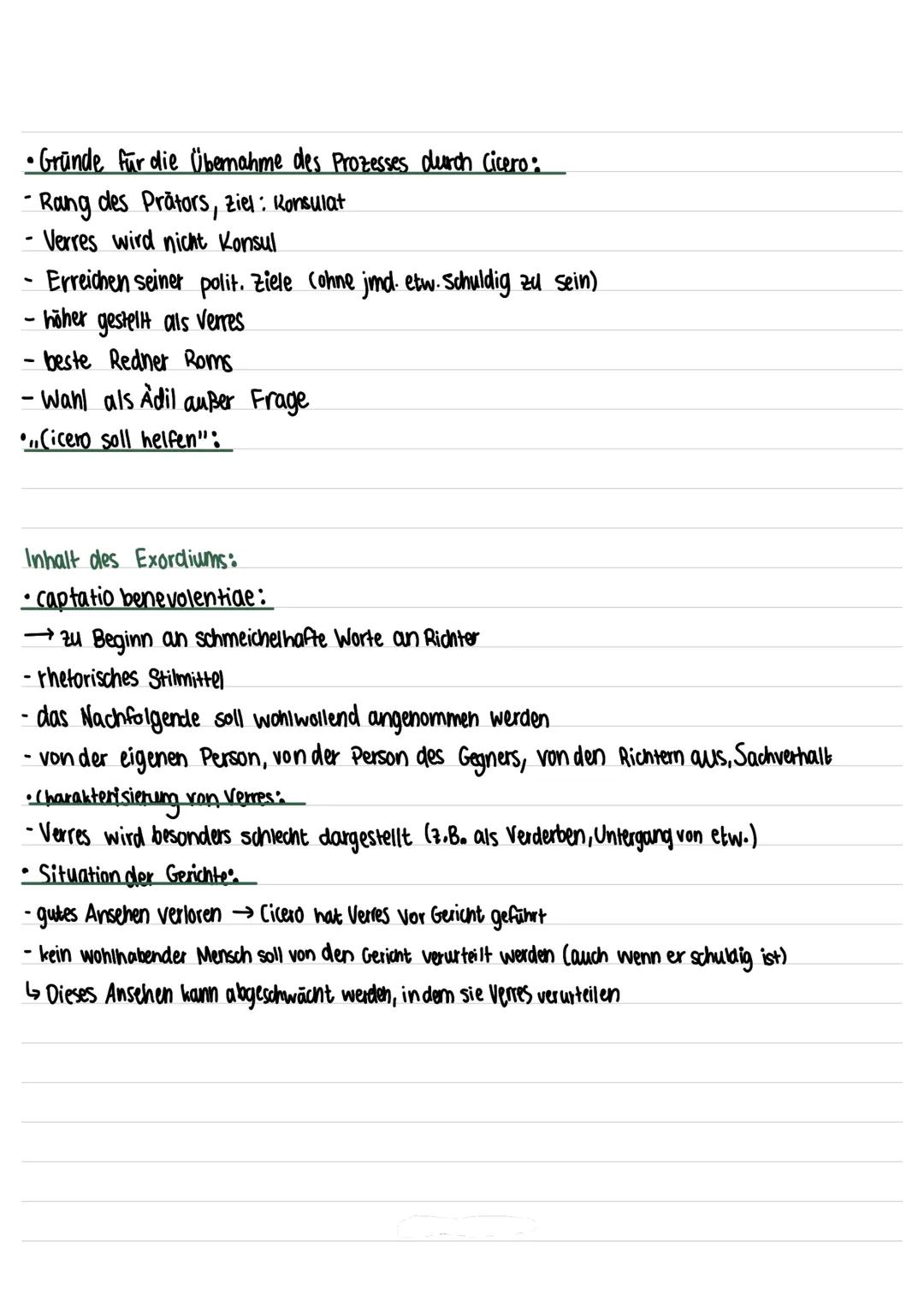 LERNZETTEL
Ciceros Biografie:
· geboren 106 v. Chr. (Apinium)
•seine politische Laufbahn:
· homo novus: erster Politiker in der Familie
- Ei