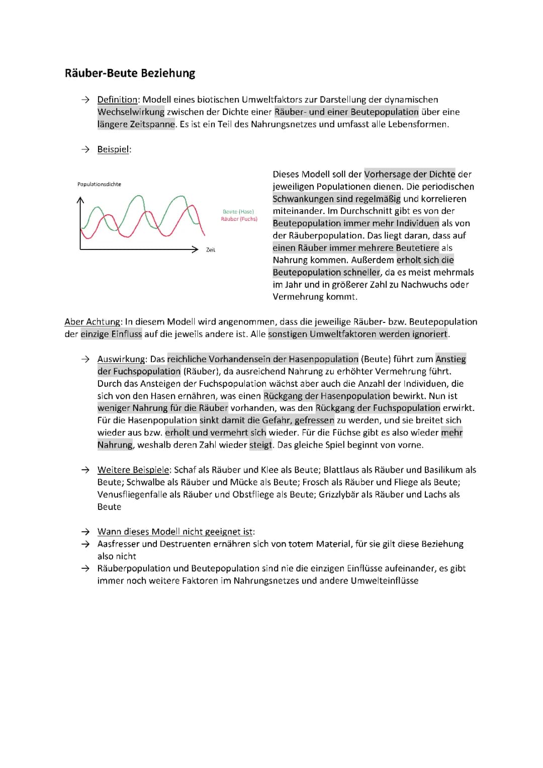 Räuber-Beute-Beziehung: Einfach erklärt mit Beispielen