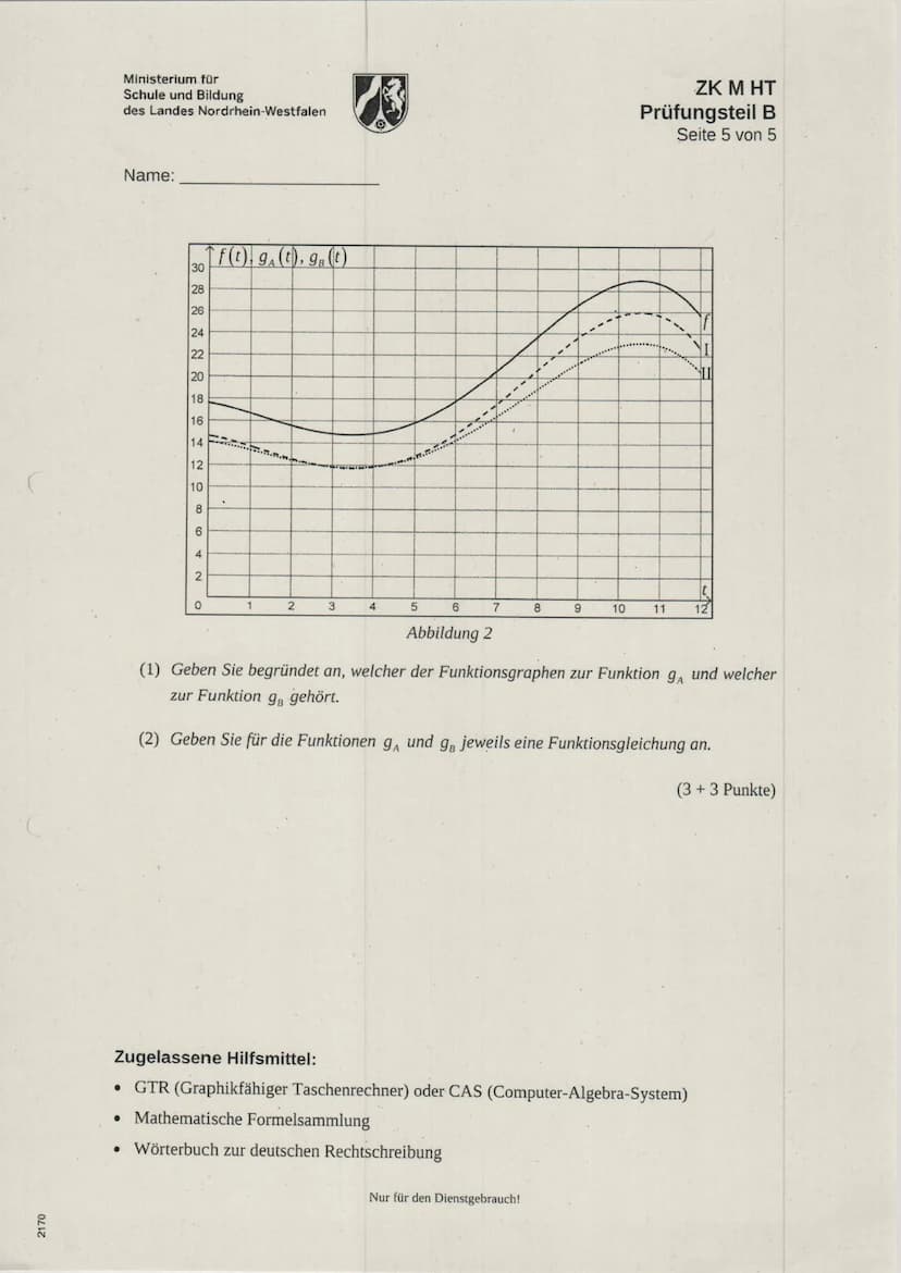 Ministerium für
Schule und Bildung
des Landes Nordrhein-Westfalen
Name:
Zentrale Klausur am Ende der Einführungsphase
2021
Mathematik
Aufgab