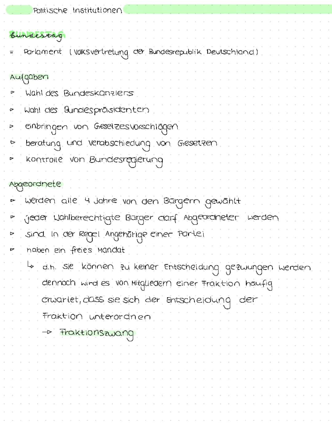 Politische Institutionen