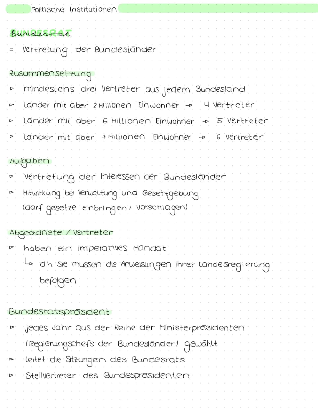 Politische Institutionen
bundestag
Parlament ( Volksvertretung der Bundesrepublik Deutschland).
Aufgaben
D
Wahl des Bundeskanzlers
Wahl des 