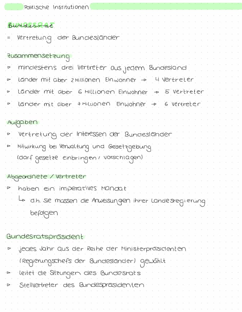 Politische Institutionen
bundestag
Parlament ( Volksvertretung der Bundesrepublik Deutschland).
Aufgaben
D
Wahl des Bundeskanzlers
Wahl des 