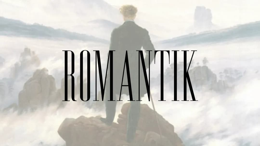 Entdecke die Romantik: Merkmale, Künstler und Farben der Romantikkunst