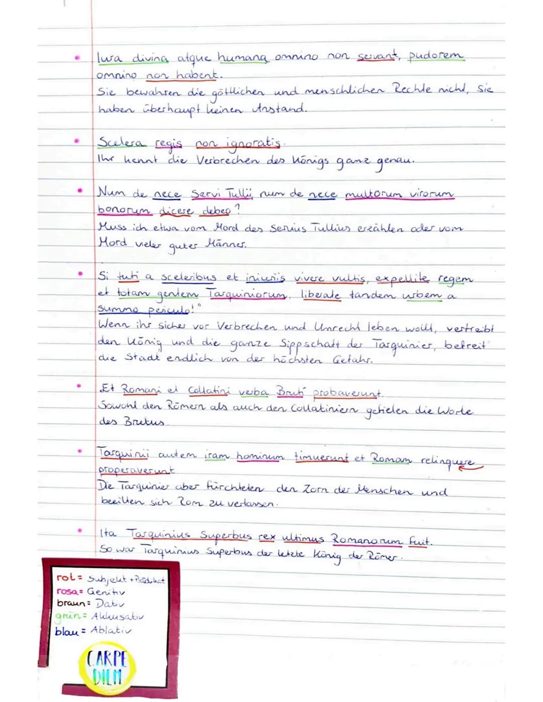 Das Maß ist voll
übersetzung
Post mortem Lucretice Brutus multos adulescentes arcessivit
Nach dem Tod von Lucretia rief Brutus viele junge M