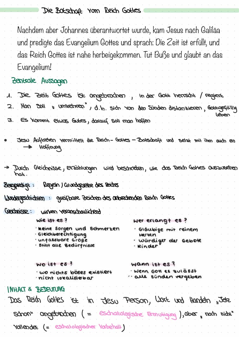 Reli Klausur Nr. A
Wer ist Jesus ?
2 Seiten:
Grundlegende Informationen
Christus
1 Jesus
Jesus Christus: der von Gott Gesalbte, der Messias
