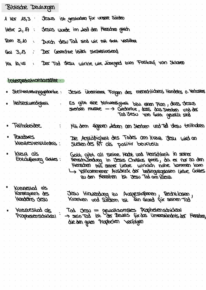 Reli Klausur Nr. A
Wer ist Jesus ?
2 Seiten:
Grundlegende Informationen
Christus
1 Jesus
Jesus Christus: der von Gott Gesalbte, der Messias
