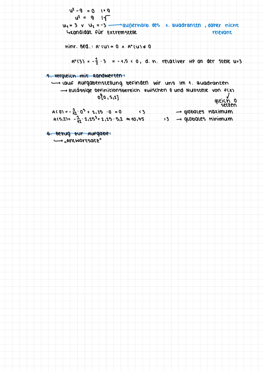 MATHE-KLAUSUR 21.1
Zusammenhang zwischen f und f'
Die Steigung einer Tangente an den Graphen einer Funktion f in einem Punkt P ( xolf(xo)) d